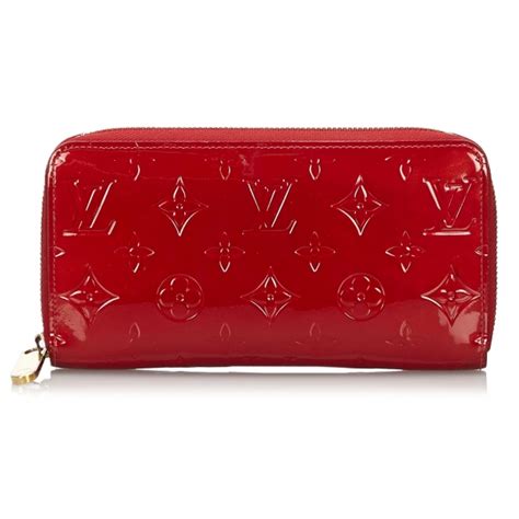 louis vuitton red wallet